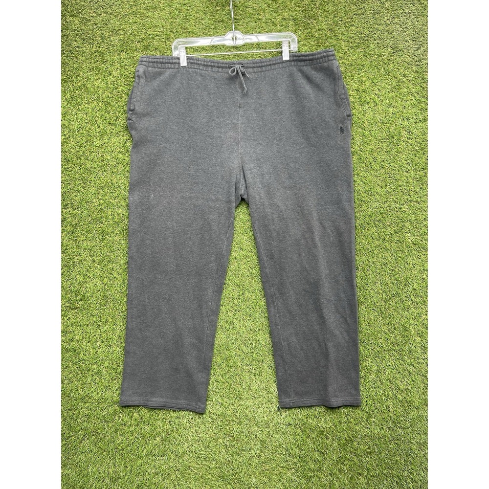 Polo Ralph Lauren Sweatpants Mens 2XL Fleece Jogger Lounge Stretch Gray Casual